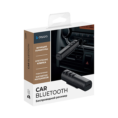 Bluetooth ресивер, BT 5.0, 90 мАч, черный, Deppa - рис 6.