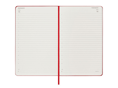 Записная книжка 12 месяцев на 2024 год, в твердой обложке, красный, Large, 13х21 - рис 3.