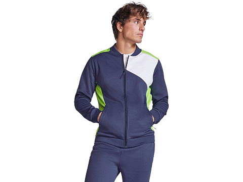 Спортивная куртка Leros унисекс, папоротниковый/синий нэйви - рис 5.