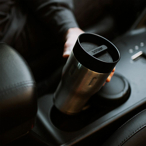 Термостакан Tumbler 350, вакуумный, стальной матовый - рис 9.