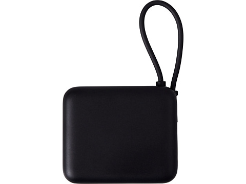 Внешний аккумулятор со встроенным кабелем Liri, QC/PD, 10000 мАч, черный - рис 4.