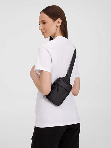 Спортивная кросс-боди сумка UrbanHike, черная - рис 11.