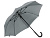 Зонт-трость Reviver с куполом из переработанного пластика, серый - миниатюра - рис 2.