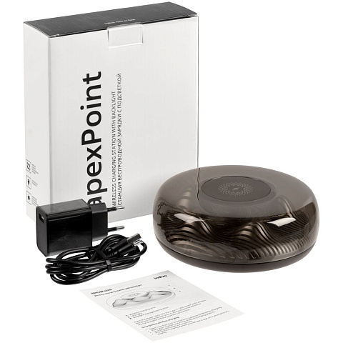 Станция беспроводной зарядки с подсветкой apexPoint ver.2, черная - рис 7.