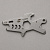 Мини-мультитул карманный Stinger, 60 x 31 мм, 5 функций, акула, нержавеющая сталь, серебристый, в блистере - миниатюра