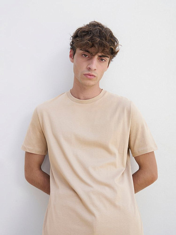 Футболка унисекс Legend, бежевая (льняная) - рис 5.