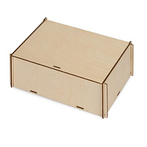 Деревянная коробка из березы с наполнителем-стружкой (21х16 см)