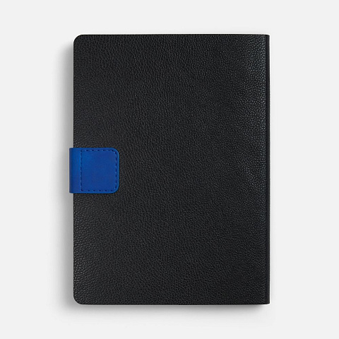 Ежедневник Boom, недатированный, черный c ярко-синий - рис 4.