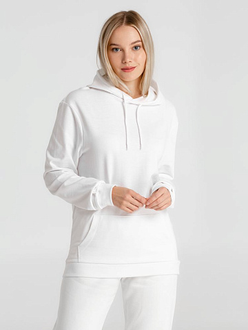 Толстовка с капюшоном унисекс Hoodie, белая - рис 11.