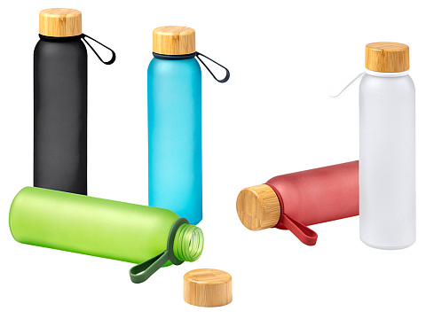 Бутылка из переработанного стекла  VOZNAN черный - рис 2.