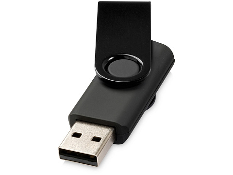 Флеш-карта Rotate Metallic USB 2.0 на 4 Gb, черный