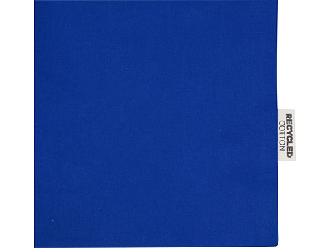 Odessa большая эко-сумка из переработанного хлопка, сертифицированного согласно GRS, плотностью 220 г/м² - Ярко-синий - рис 5.