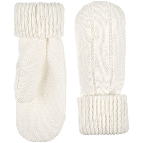 Варежки Knit Beat, белые (молочные) - рис 2.