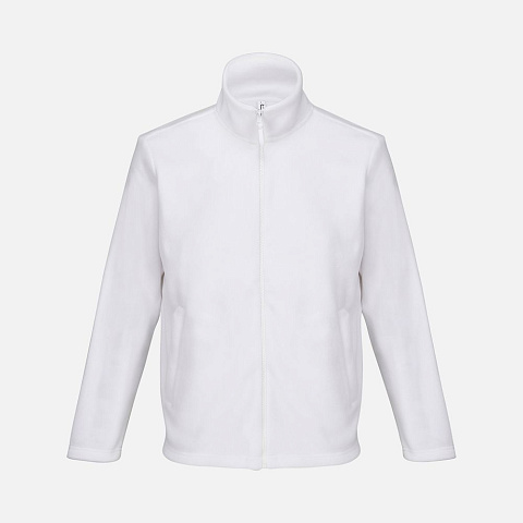 Куртка флисовая унисекс Nitro, белая - рис 2.