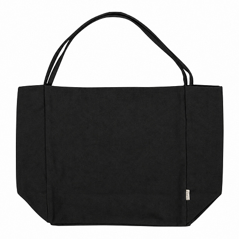 Шоппер-оверсайз Grossbag из переработанного хлопка 340 г, черный - рис 7.