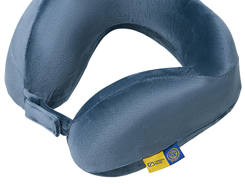 Подушка для путешествий с эффектом памяти Travel Blue Tranquility Pillow, увеличенная (212), цвет синий - рис 4.