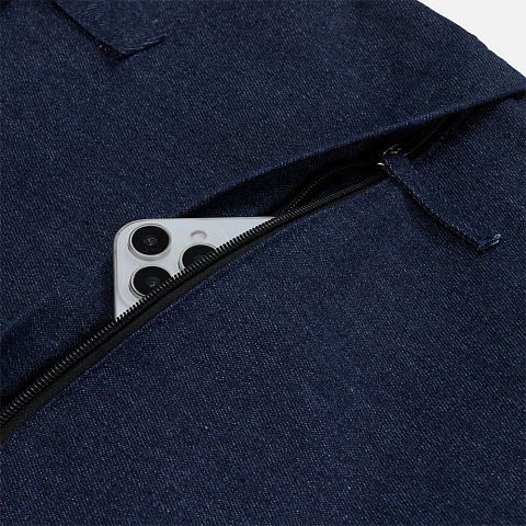 Сумка для покупок Denimate, темно-синяя - рис 4.