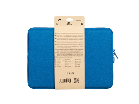 RIVACASE 7703 azure blue ECO чехол для ноутбука 13.3-14 / 12 - рис 6.