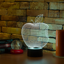 3D лампа Надкусанное яблоко