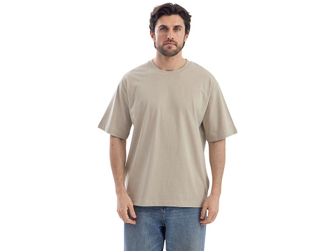 Футболка Kyoto из джерси 180 г/м2 с пич отделкой, унисекс, оливковый - рис 2.