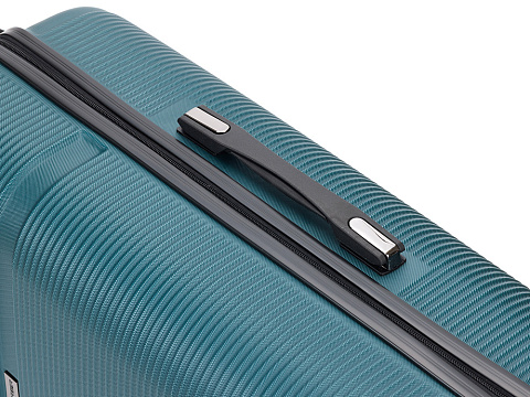 Чемодан TORBER Onego, зелёный, ABS-пластик, 69,5 х 46 х 26 см, 69 л - рис 9.