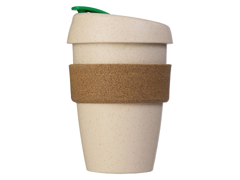 Стакан из пшеничного волокна с двойными стенками Pino, зеленый - рис 5.