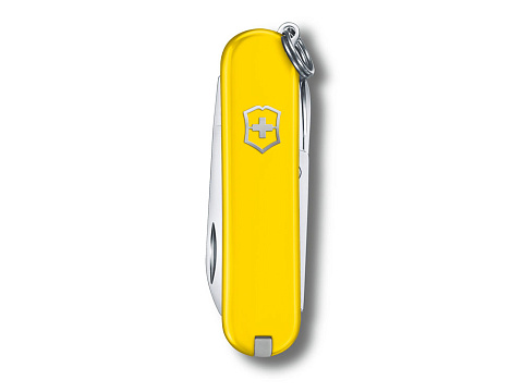 Нож-брелок VICTORINOX Classic SD Colors Sunny Side, 58 мм, 7 функций, жёлтый - рис 2.