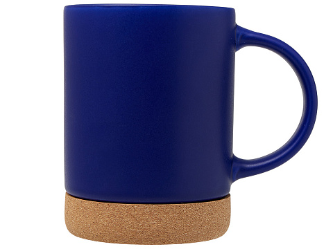 Кружка 450 мл с пробковым дном Корк & Бон, глубокий синий - рис 3.