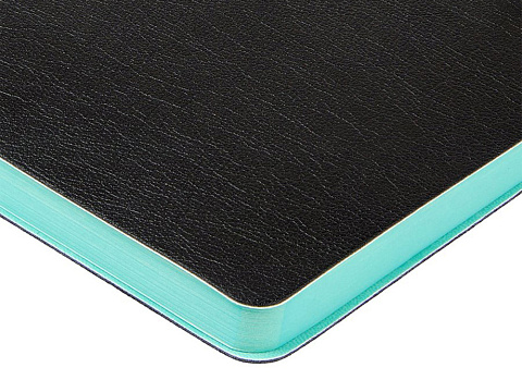 Ежедневник недатированный А5 Boston, черный (бирюзовый обрез) - рис 7.