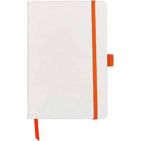 Блокнот ColorNote White, твердая обложка A5, 80 листов, белый и оранжевый - рис 3.