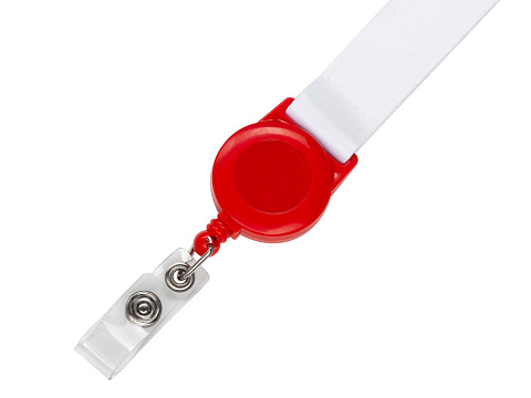 Ланъярд 2 см с ретрактором, красный - рис 4.