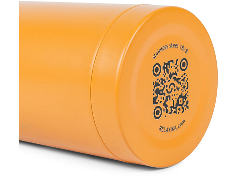 Термос Relaxika 101 (0,75 литра), желтый (без лого) - рис 10.