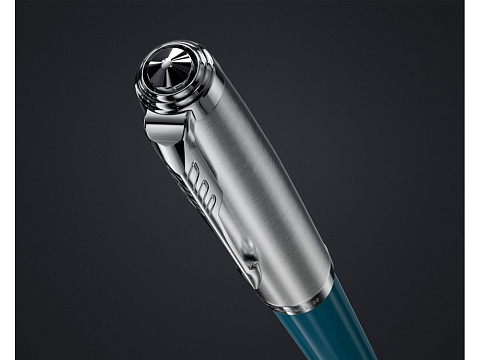 Шариковая ручка Parker 51 CORE TEAL BLUE CT, стержень: M, цвет чернил: black, в подарочной упаковке. - рис 5.