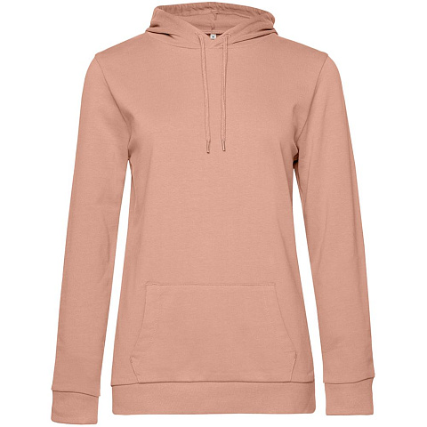 Толстовка с капюшоном женская Hoodie, бежевая (nude) - рис 2.