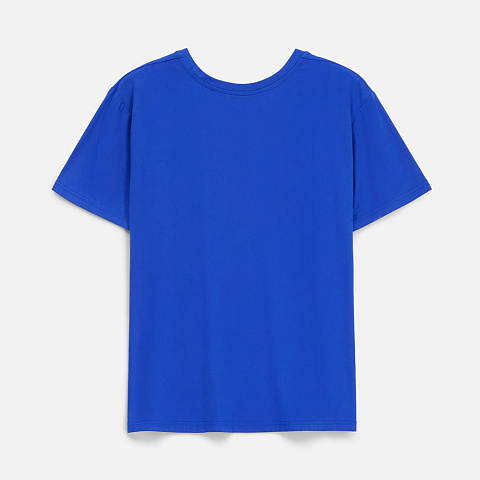 Футболка унисекс Senti, ярко-синяя - рис 3.