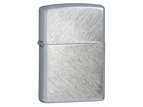 Зажигалка ZIPPO с покрытием Herringbone Sweep, латунь/сталь, серебристая, матовая, 38x13x57 мм