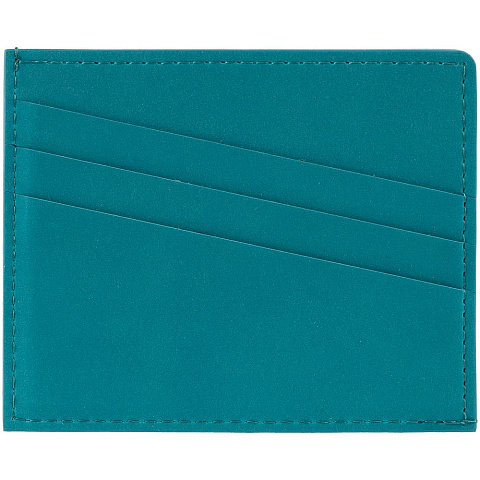 Чехол для карточек Nubuk, бирюзовый - рис 2.
