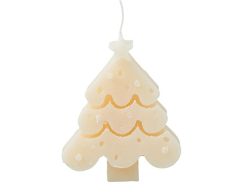 Свеча Елочка, молочный - рис 2.