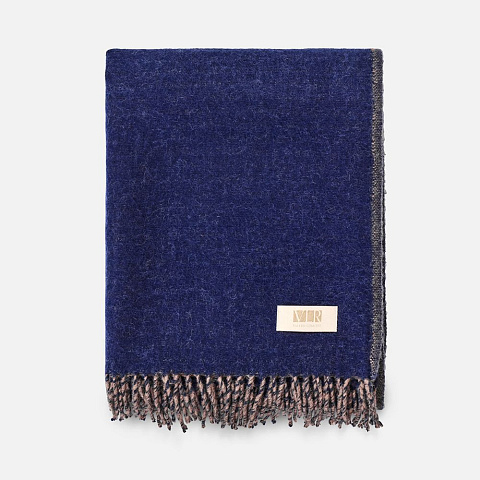 Плед Devika, синий с бежевым - рис 2.