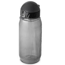 Бутылка для воды с трубочкой Little, 400 мл, серый