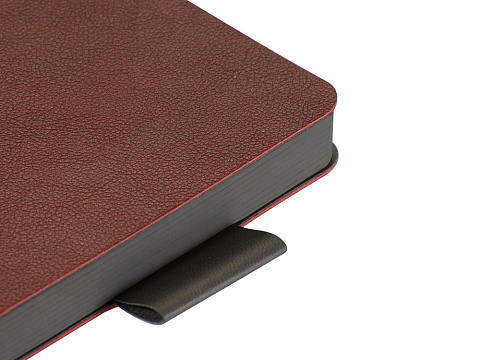 Ежедневник А5 датированный Boston 2026, бордовый с серым обрезом - рис 5.