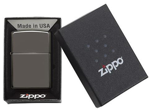 Зажигалка ZIPPO Classic с покрытием Black Ice, латунь/сталь, чёрная, глянцевая, 38x13x57 мм - рис 6.