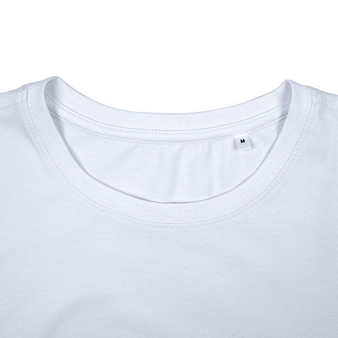 Футболка женская T-bolka Stretch Lady, белая (холодный оттенок) - рис 4.