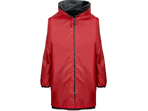 Дождевик Bi-color унисекс, красный/черный - рис 4.