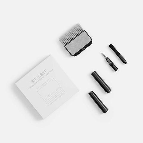Набор для ухода за гаджетами Brosset, черный - рис 7.