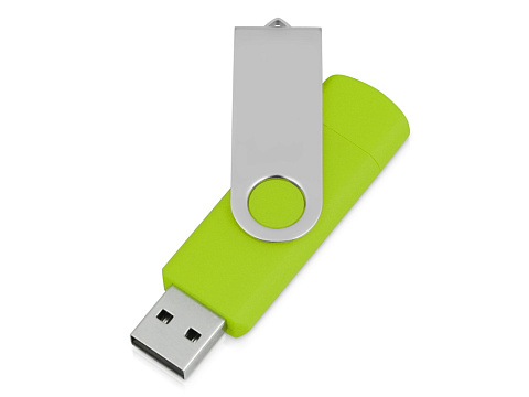 USB/micro USB-флешка 2.0 на 16 Гб «Квебек OTG», зеленое яблоко - рис 2.