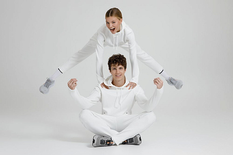 Худи унисекс Begi, молочно-белое - рис 18.