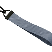 Ремувка с черным карабином Summit, 2 см, серый/ченый