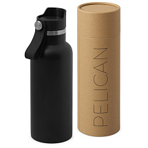 Вакуумная термобутылка Pelican, 500 мл, черный