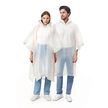 Пончо Hawaii c чехлом унисекс, белый